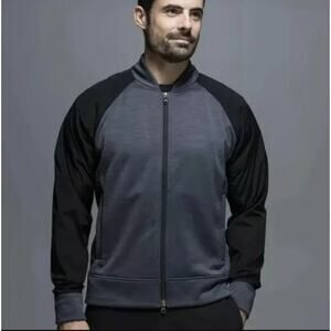 Lululemon Full  Zip Revolution Bomber Jacket Gray Size Large Athleisure Sporty